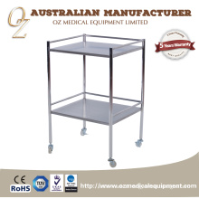 High Quality Patient Nursing Medical Equipment Trolley Stainless Steel Medical Cart